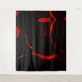 Rode krommen of golving op de donkerste rode achte wandkleed (Voorkant)