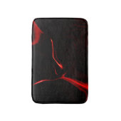 Rode krommen of golvingen in het donkerste rode fo badmat (Voorkant Verticaal)