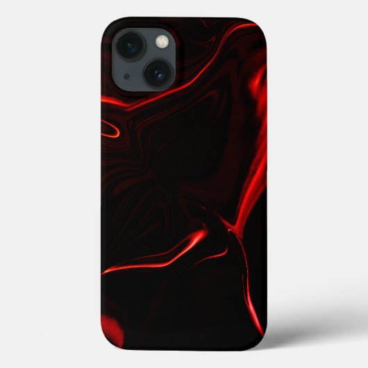 Rode krommen of golvingen in het rood donkerste. Case-Mate iPhone case (Achterkant)