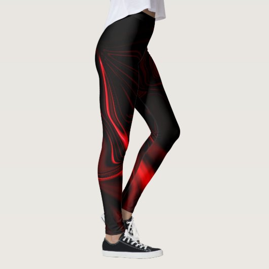 Rode krommen of golvingen op een donkere achtergro leggings (Rechts)