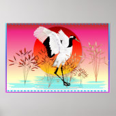 Rode kroonkraan en Sun-Posters Poster (Voorkant)