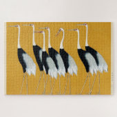 Rode kroonkranen van Ogata Korin  houtsnede Legpuzzel (Horizontaal)