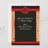 RODE KROUWKARTKAARTEN, POKERPARTIJ WAX SEAL KAART (Achterkant)