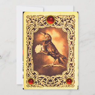 RODE KROUWKARTKAARTEN, POKERPARTIJ WAX SEAL KAART