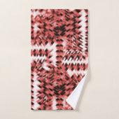 Rode kruidachtige strepen met gradiënt of gepolijs bad handdoek (Handdoek)