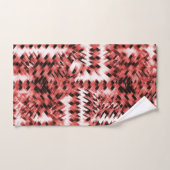 Rode kruidachtige strepen met gradiënt of gepolijs bad handdoek (Handdoek)