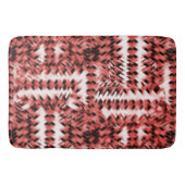 Rode kruidachtige strepen met gradiënt of gepolijs badmat (Voorkant)