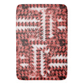 Rode kruidachtige strepen met gradiënt of gepolijs badmat (Voorkant Verticaal)