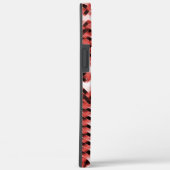 Rode kruidachtige strepen met gradiënt of gepolijs Case-Mate iPhone case (Achterkant / Rechts)