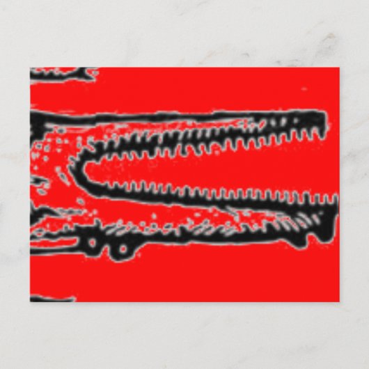 rode kruidentalk briefkaart (Voorkant)