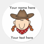 rode kruidenticker ronde sticker (Voorkant)