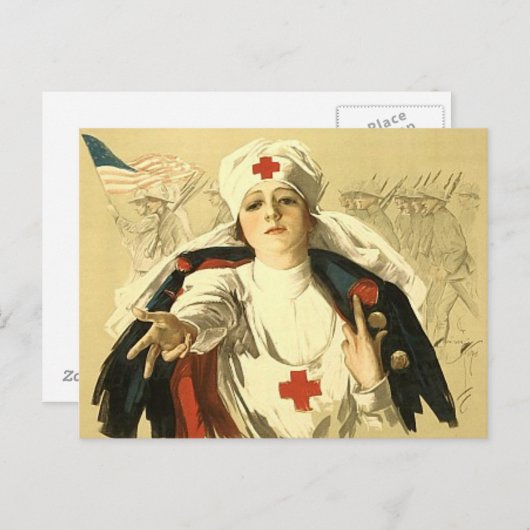 Rode Kruis Briefkaart (Voorkant / Achterkant)