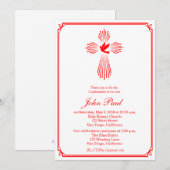 Rode Kruis en honden Bevestiging Uitnodiging (Voorkant / Achterkant)