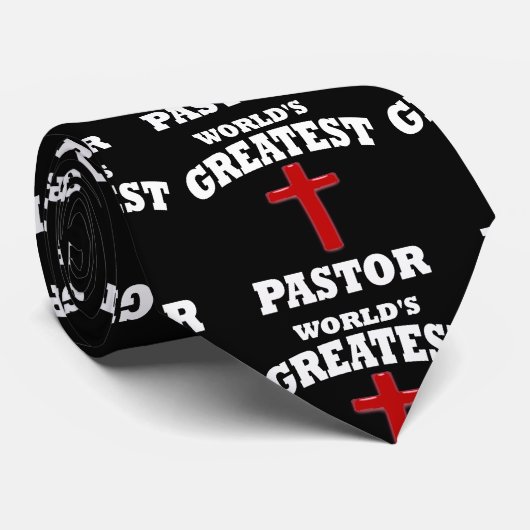 Rode Kruis grootste pastor Necktie Stropdas (Opgerold)