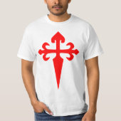Rode Kruis van St. James T-shirt (Voorkant)