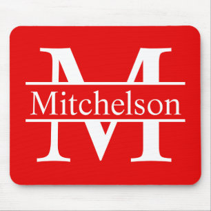 Rode Kruisbalk LR Monogram Muismat