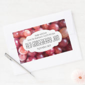 Rode kruisbessenjam of conserveren label sticker (Envelop)