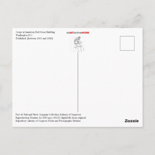 Rode kruiscoupon briefkaart (Achterkant)