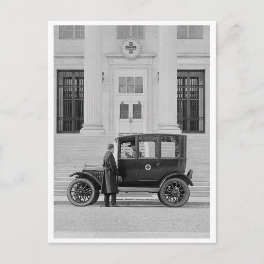 Rode kruiscoupon briefkaart (Voorkant)