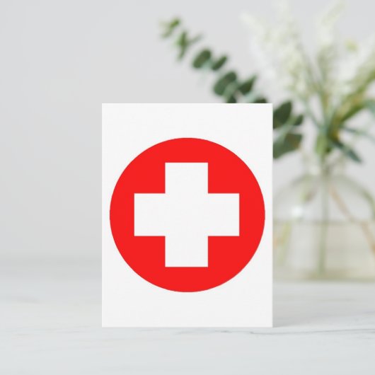 Rode Kruisproducten en -Design! Briefkaart (Staand voorkant)