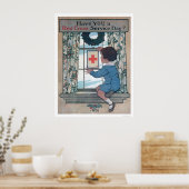 Rode Kruisservice vlag (US00202B) Poster (Keuken)