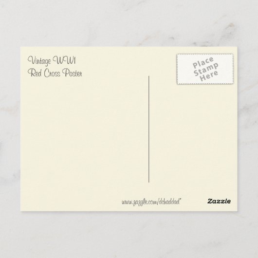  Rode Kruisverpleegster Briefkaart (Achterkant)