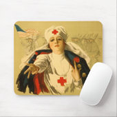  Rode Kruisverpleegster - Mousepad Muismat (Met muis)