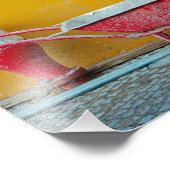 Rode kruiwagen foto afdruk (Hoek)