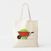 Rode Kruiwagen Tote Bag (Achterkant)