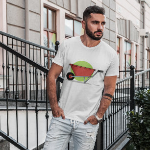 Rode Kruiwagen Tuinwagen T-shirt