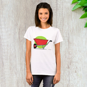 Rode Kruiwagen Tuinwagen T-shirt