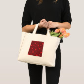 Rode krulharten mini tote bag (Voorkant (product))