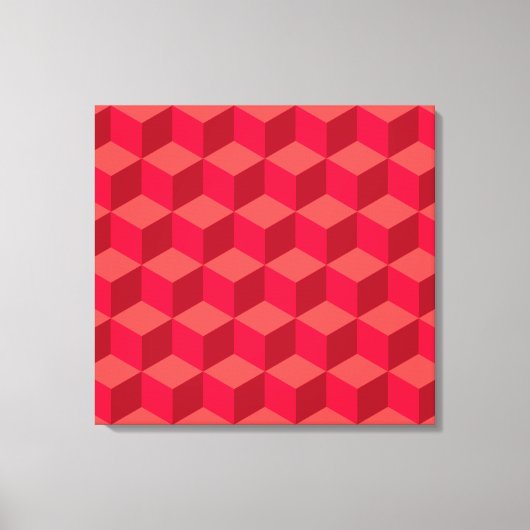 Rode kubben canvas afdruk (Voorkant)