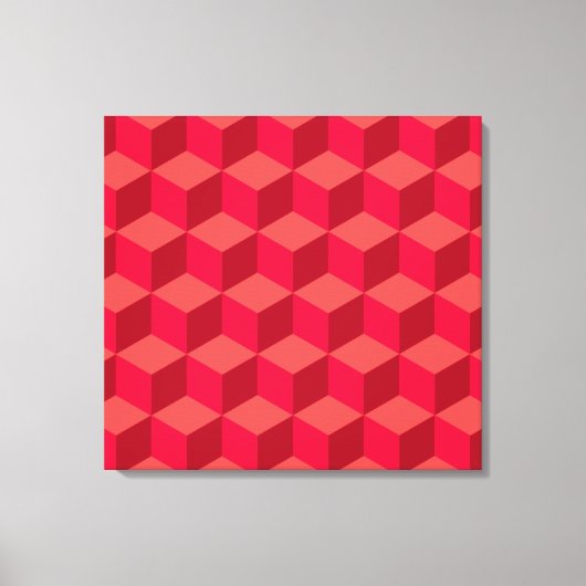 Rode kubben canvas afdruk (Voorkant)