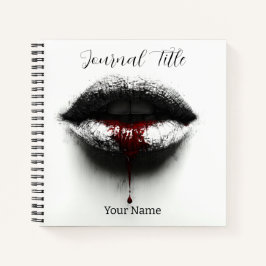 Rode Kus Journal — Aangepaste Naam & Titel Notitieboek