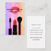 Rode Kus Vlek | Makeup Kwasten Visitekaartje (Voorkant / Achterkant)