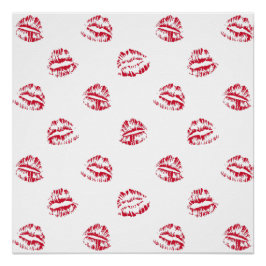 Rode kussen perfect poster