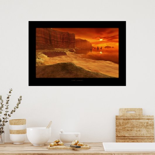 rode kust poster (Keuken)