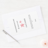 Rode kustgezicht toner cosmetica verpakking sticke rechthoekige sticker (Envelop)