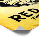  rode kweekbenzine afdrukken poster (Hoek)