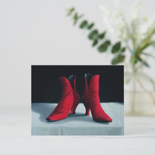 Rode Laarzen 1995 Briefkaart (Staand voorkant)