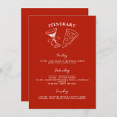 Rode laatste deel van de Single Life-route Bedankkaart (Voorkant / Achterkant)