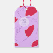 Rode Labels met blote cadeaus Cadeaulabel (Achterkant)