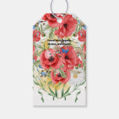 Rode Labels met blote cadeaus Cadeaulabel (Voorkant)