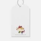 Rode Labels met blote cadeaus Cadeaulabel (Achterkant)