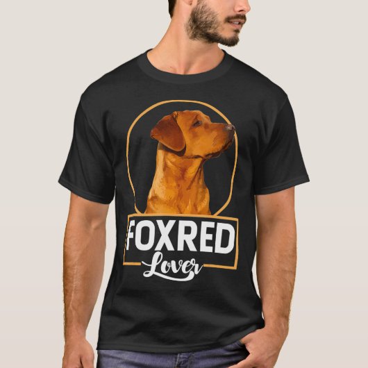 rode labrador lover redfox labrador t-shirt (Voorkant)