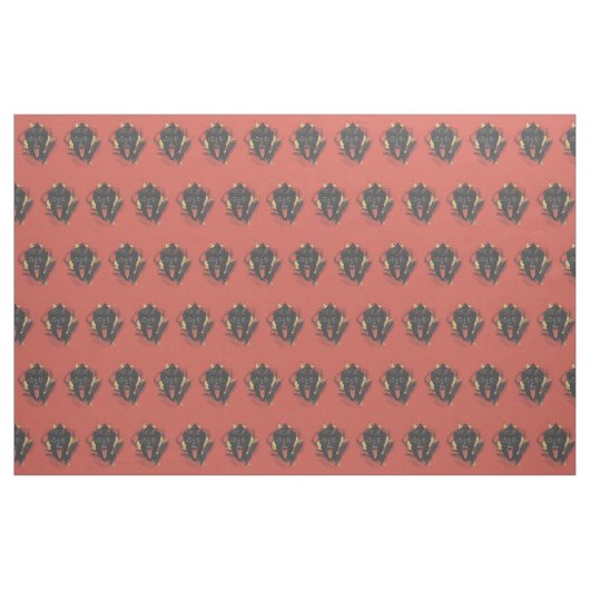Rode Lachende Krampus Schakelaar Stof (Yard (91,4 cm))