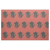 Rode Lachende Krampus Schakelaar Stof (Fat Quarter)