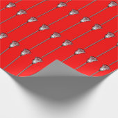 Rode Lacrosse Cadeau Cadeaupapier (Hoek)