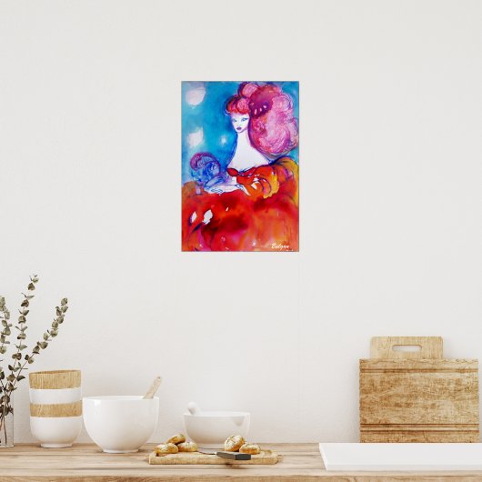 RODE LADY , POSTER (Keuken)